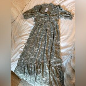 Baltic Born Sage Floral Dress